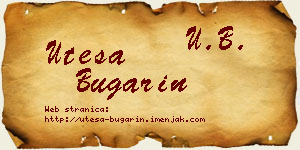 Uteša Bugarin vizit kartica